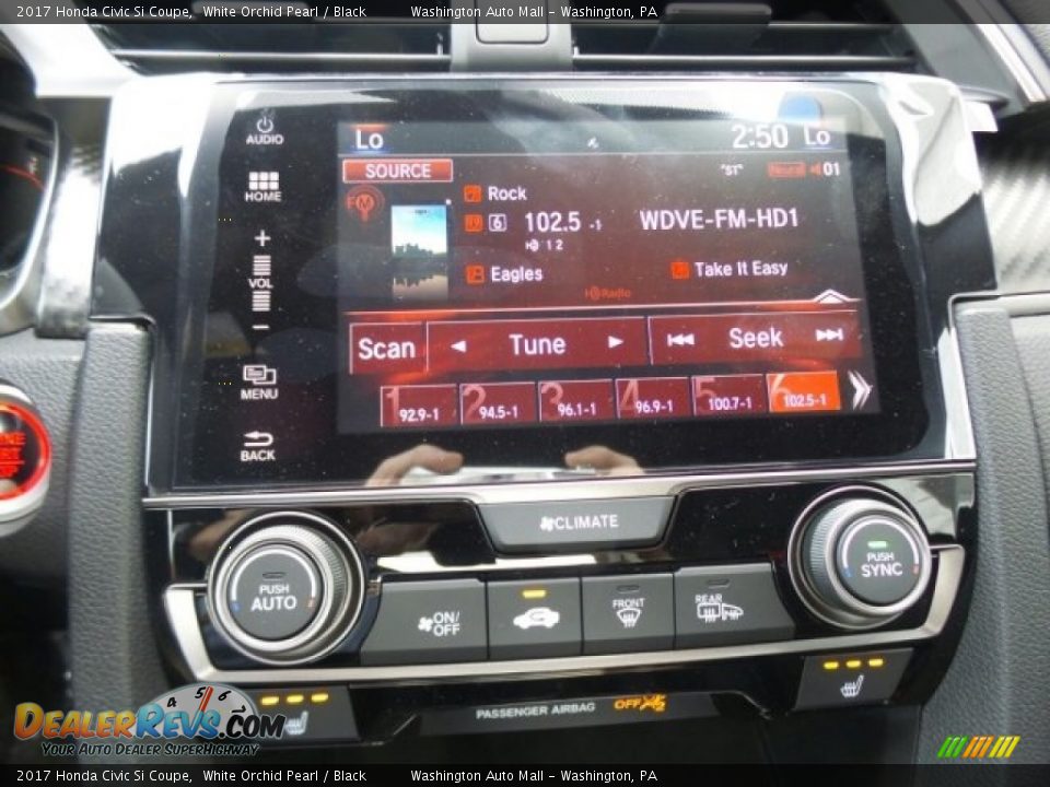 2017 Honda Civic Si Coupe White Orchid Pearl / Black Photo #26
