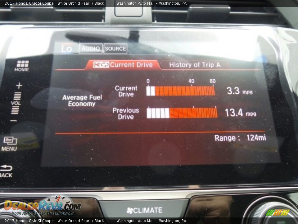 2017 Honda Civic Si Coupe White Orchid Pearl / Black Photo #29