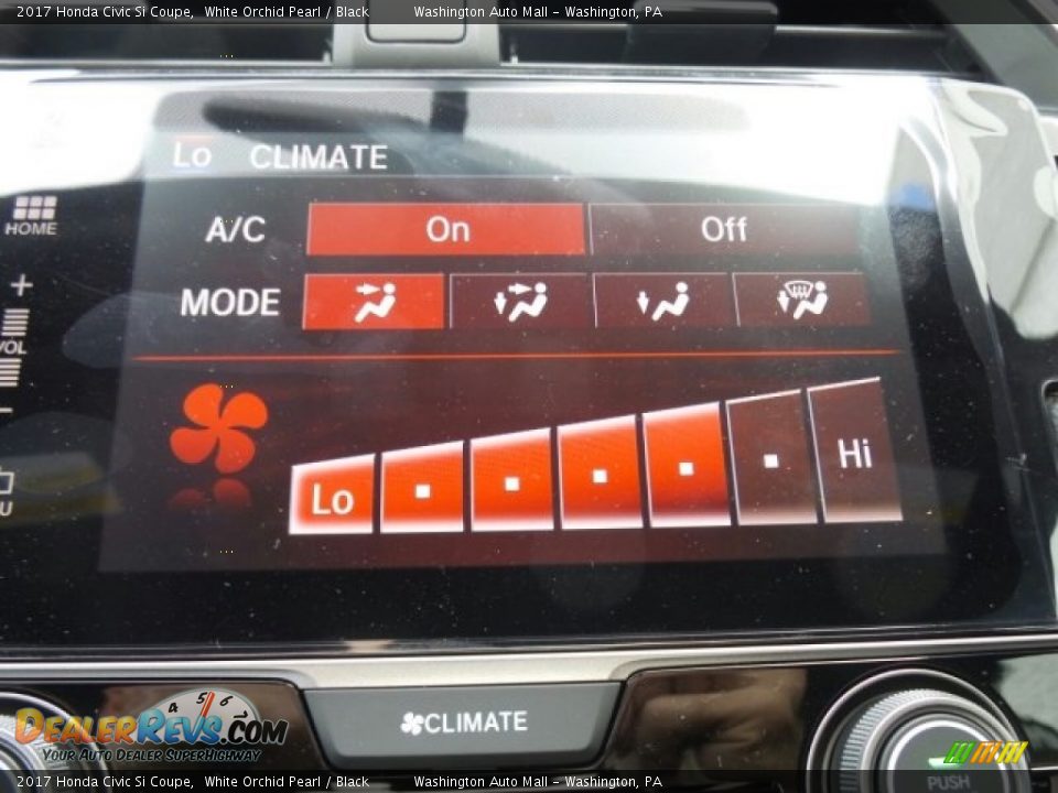 2017 Honda Civic Si Coupe White Orchid Pearl / Black Photo #30