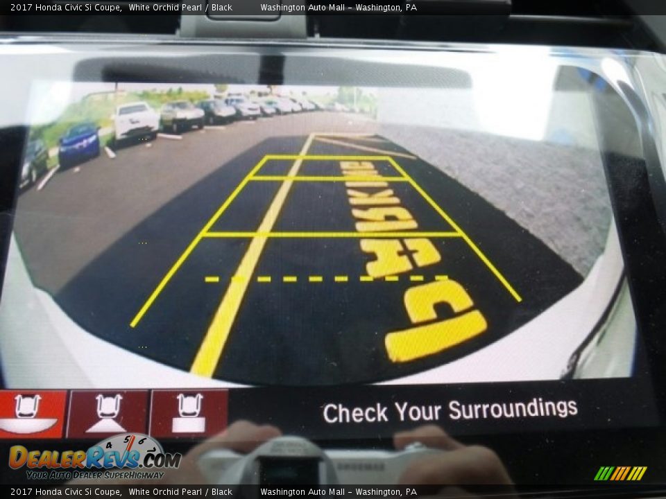 2017 Honda Civic Si Coupe White Orchid Pearl / Black Photo #32