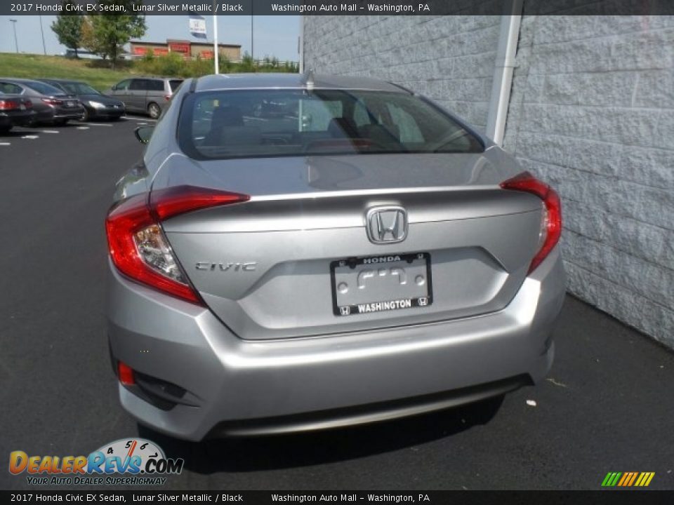 2017 Honda Civic EX Sedan Lunar Silver Metallic / Black Photo #7