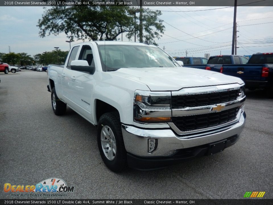 2018 Chevrolet Silverado 1500 LT Double Cab 4x4 Summit White / Jet Black Photo #3
