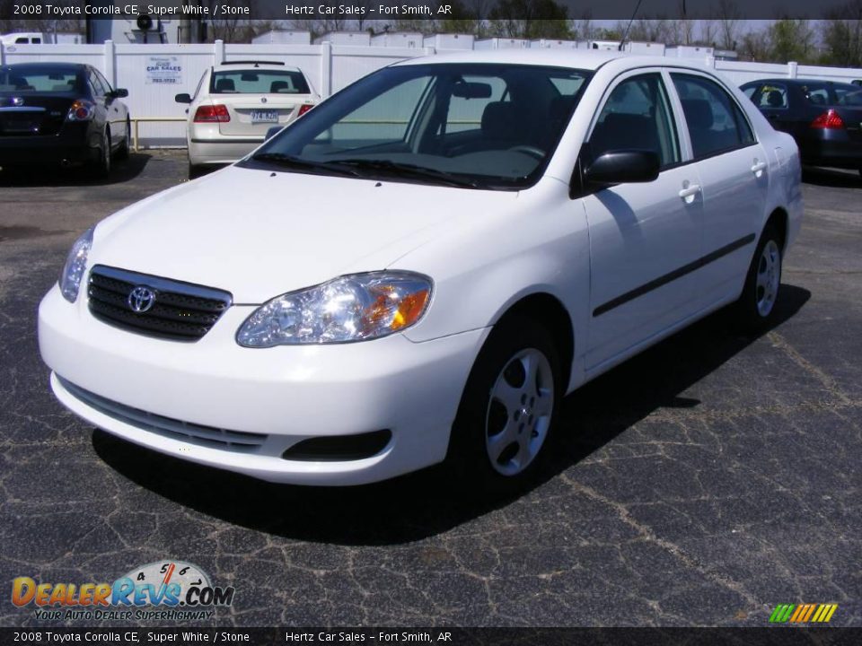 2008 Toyota Corolla CE Super White / Stone Photo #1