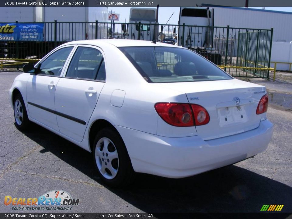 2008 Toyota Corolla CE Super White / Stone Photo #2