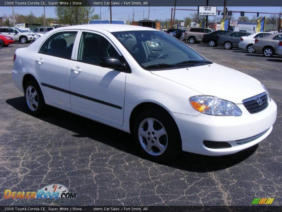 2008 Toyota Corolla CE Super White / Stone Photo #4