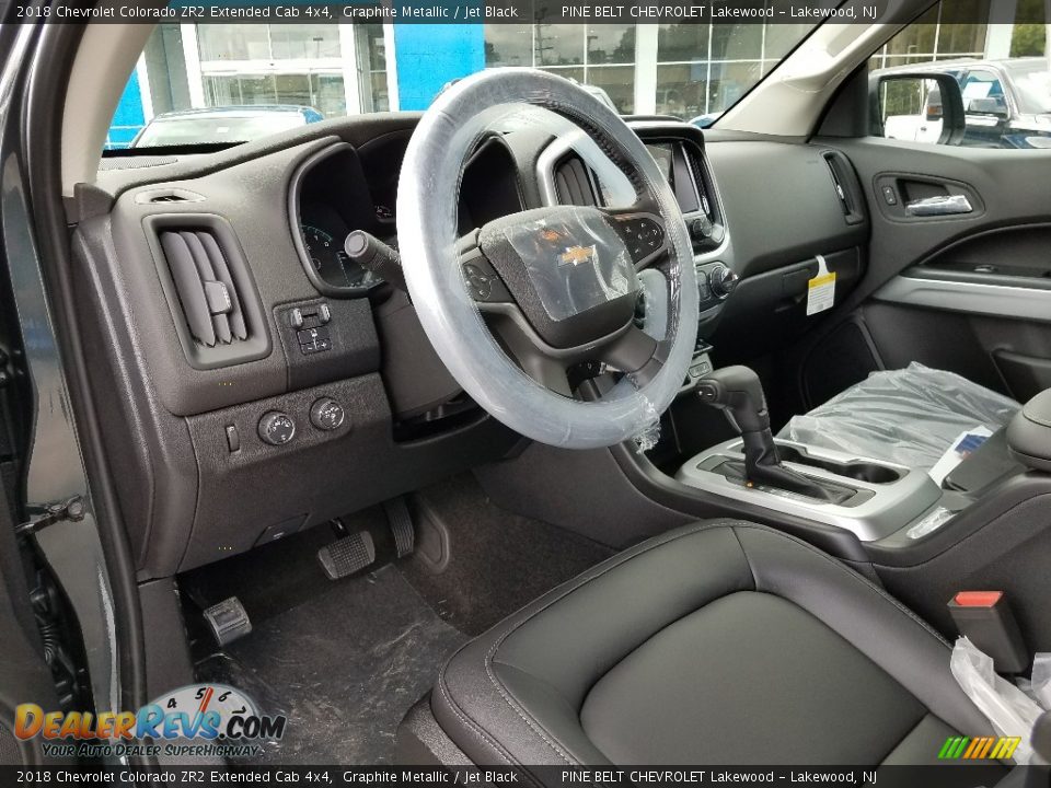 Jet Black Interior - 2018 Chevrolet Colorado ZR2 Extended Cab 4x4 Photo #7
