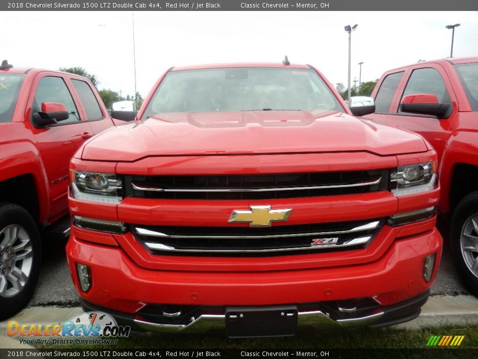 2018 Chevrolet Silverado 1500 LTZ Double Cab 4x4 Red Hot / Jet Black Photo #2