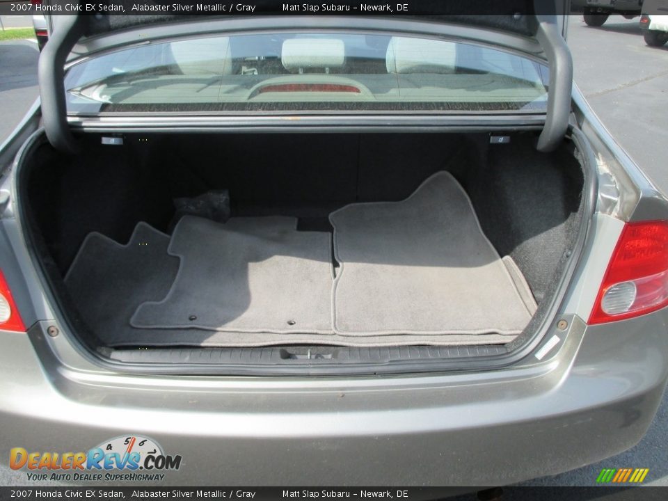 2007 Honda Civic EX Sedan Alabaster Silver Metallic / Gray Photo #20