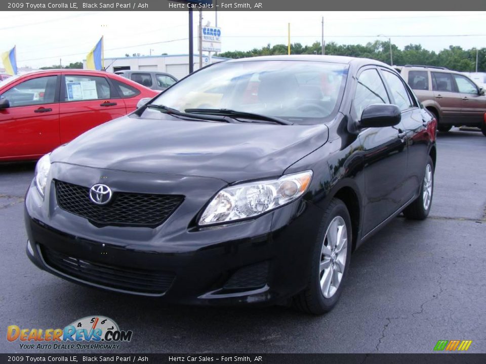 2009 Toyota Corolla LE Black Sand Pearl / Ash Photo #1
