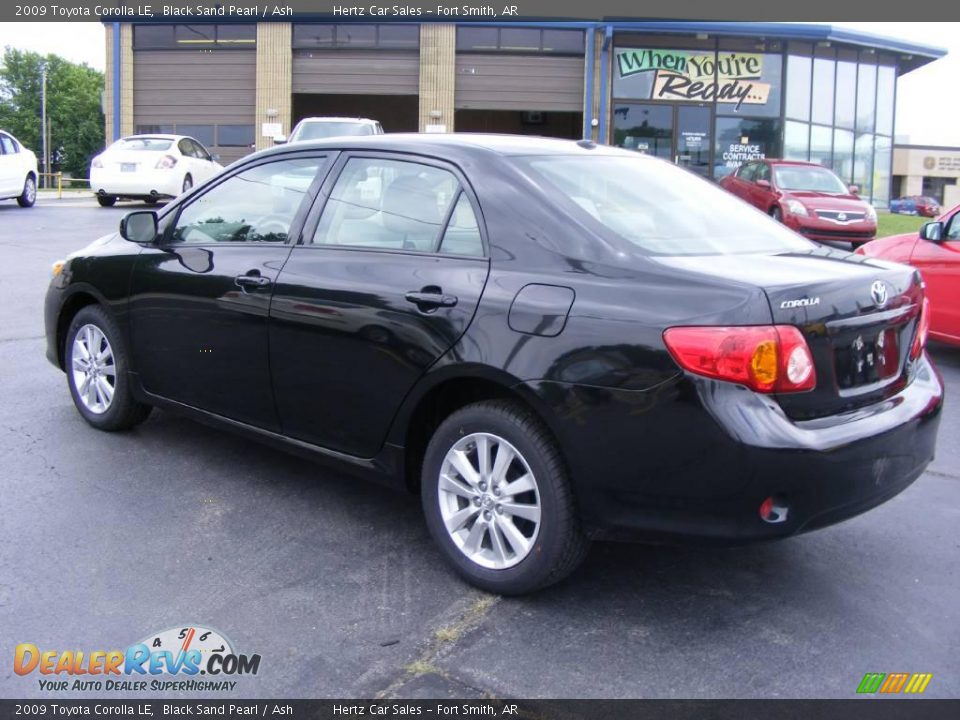 2009 Toyota Corolla LE Black Sand Pearl / Ash Photo #2