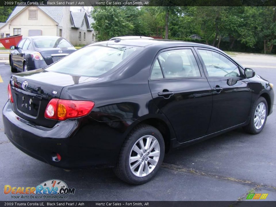 2009 Toyota Corolla LE Black Sand Pearl / Ash Photo #3