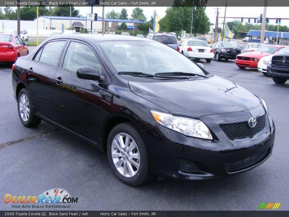 2009 toyota corolla le black #2