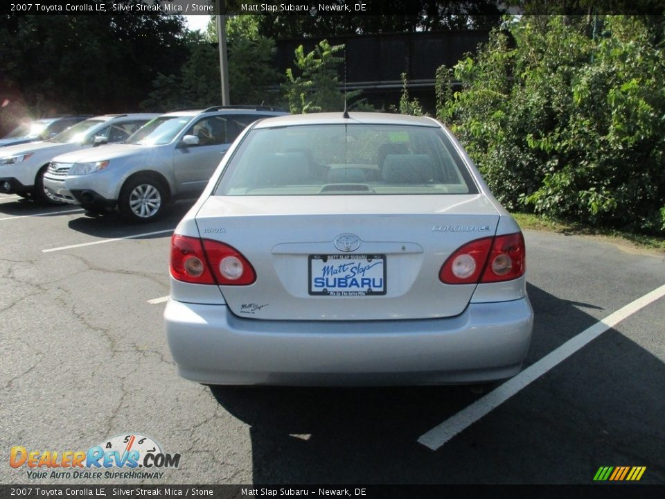 2007 Toyota Corolla LE Silver Streak Mica / Stone Photo #7