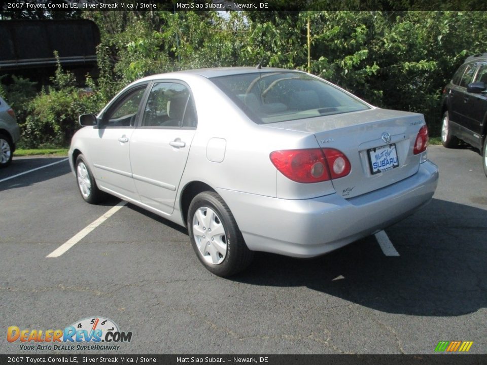 2007 Toyota Corolla LE Silver Streak Mica / Stone Photo #8