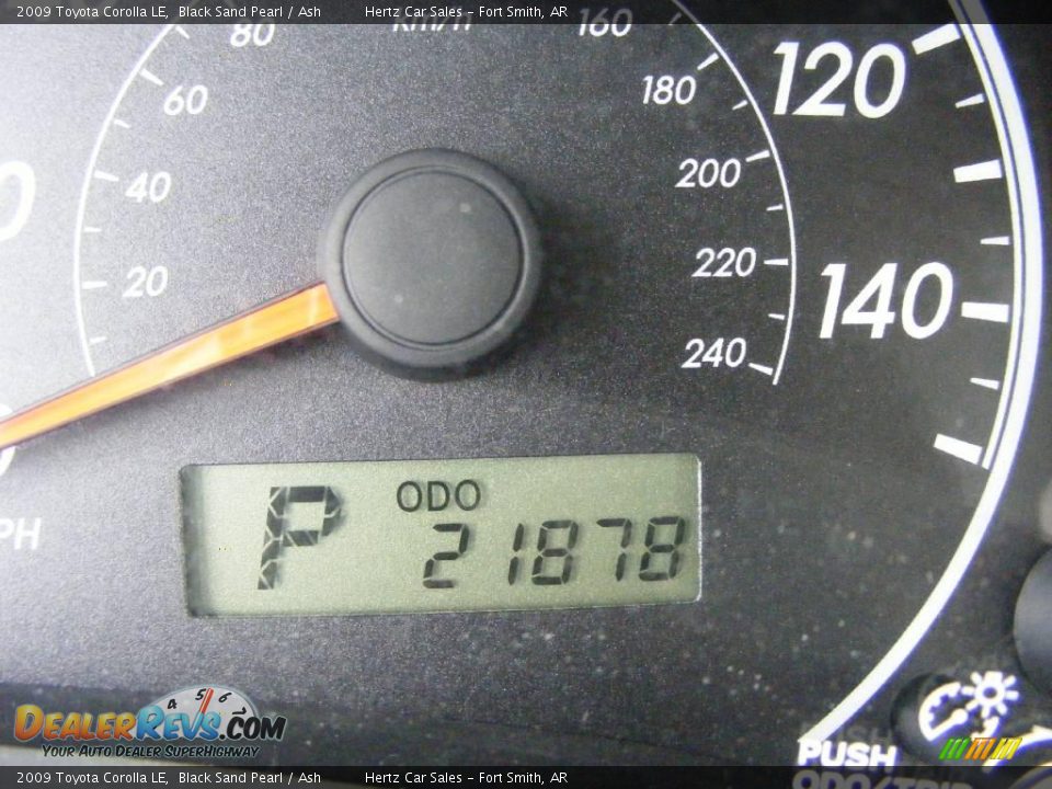 2009 Toyota Corolla LE Black Sand Pearl / Ash Photo #8