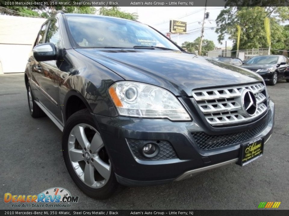 2010 Mercedes-Benz ML 350 4Matic Steel Grey Metallic / Black Photo #1