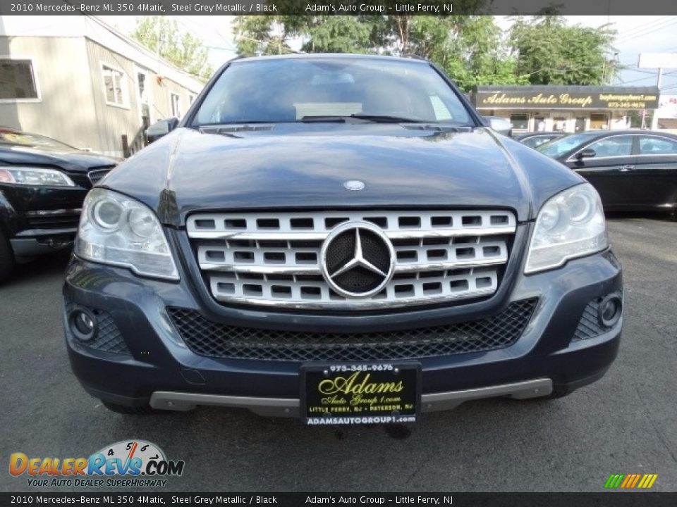 2010 Mercedes-Benz ML 350 4Matic Steel Grey Metallic / Black Photo #2