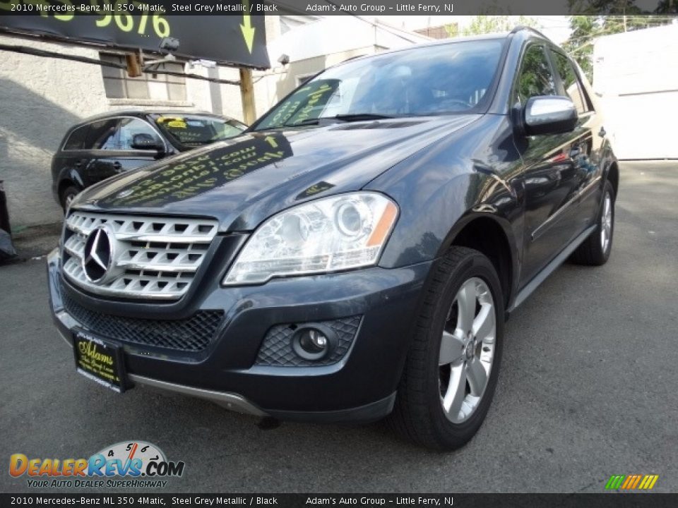 2010 Mercedes-Benz ML 350 4Matic Steel Grey Metallic / Black Photo #3