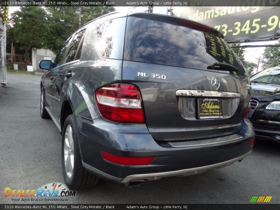 2010 Mercedes-Benz ML 350 4Matic Steel Grey Metallic / Black Photo #4