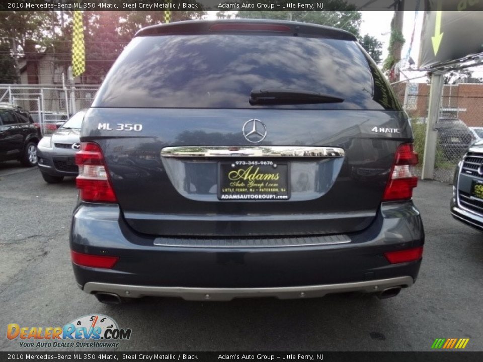2010 Mercedes-Benz ML 350 4Matic Steel Grey Metallic / Black Photo #5