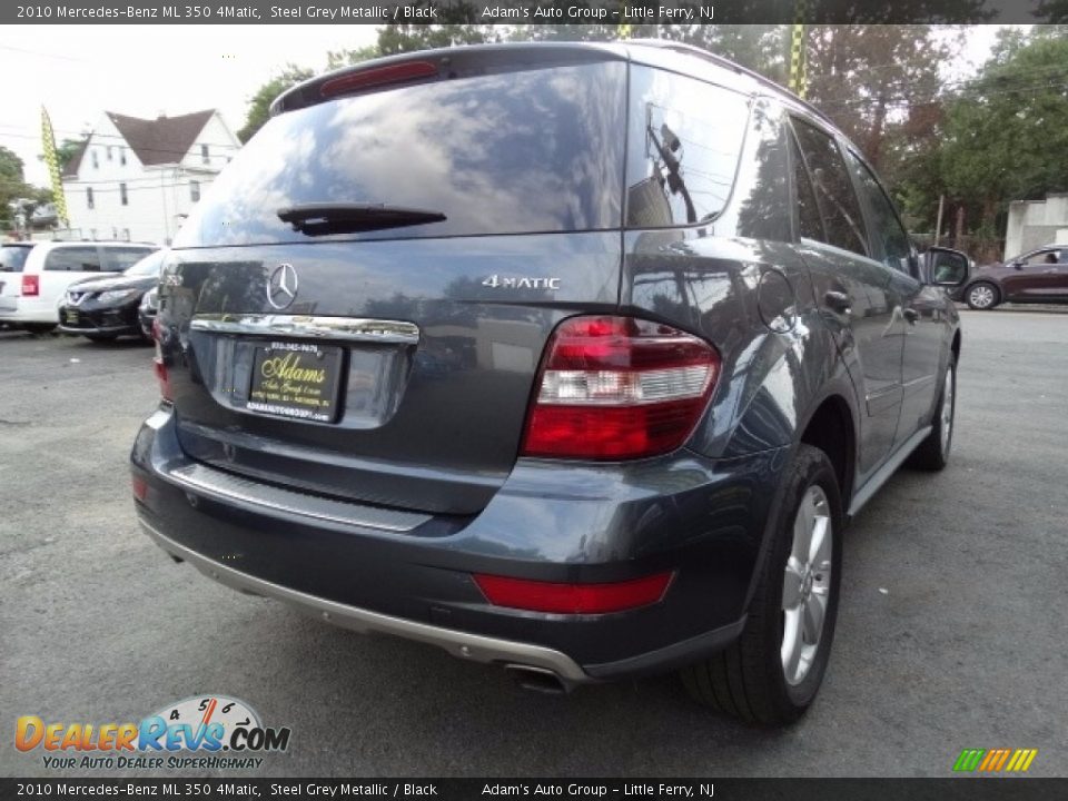 2010 Mercedes-Benz ML 350 4Matic Steel Grey Metallic / Black Photo #6