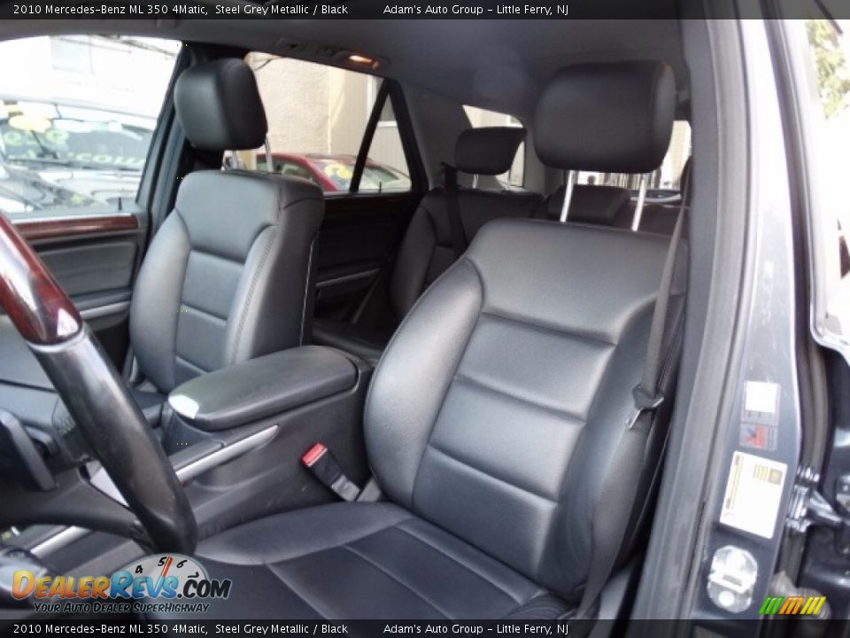 2010 Mercedes-Benz ML 350 4Matic Steel Grey Metallic / Black Photo #18