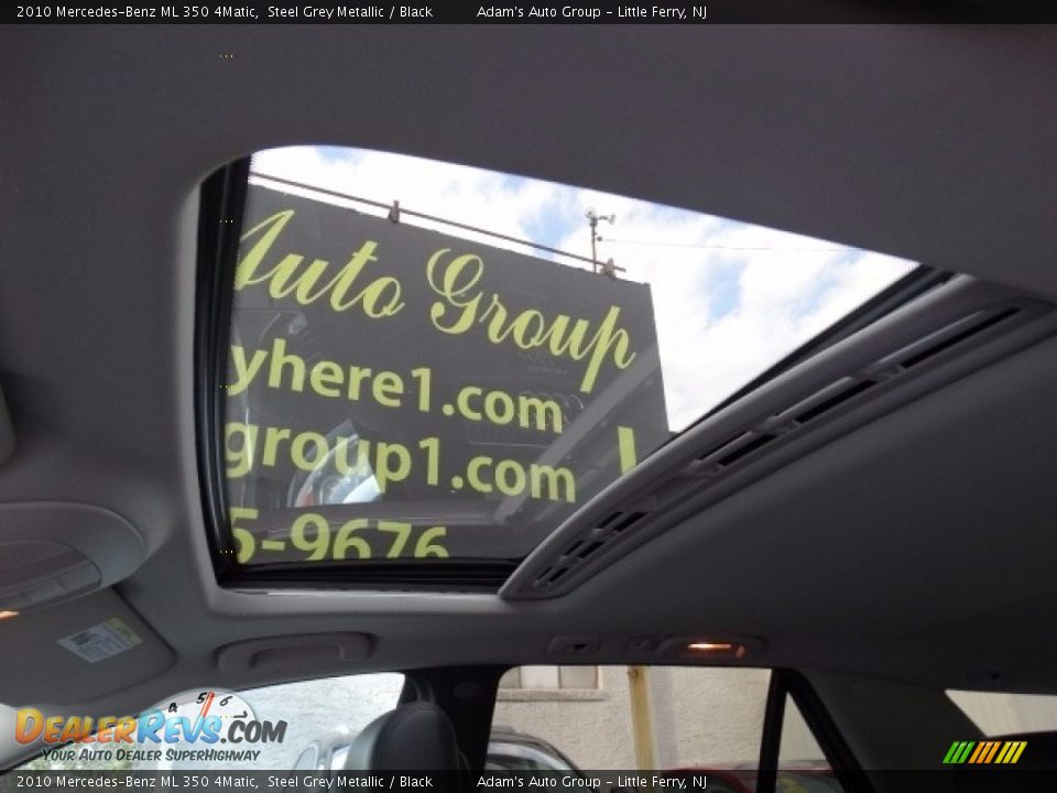 2010 Mercedes-Benz ML 350 4Matic Steel Grey Metallic / Black Photo #20