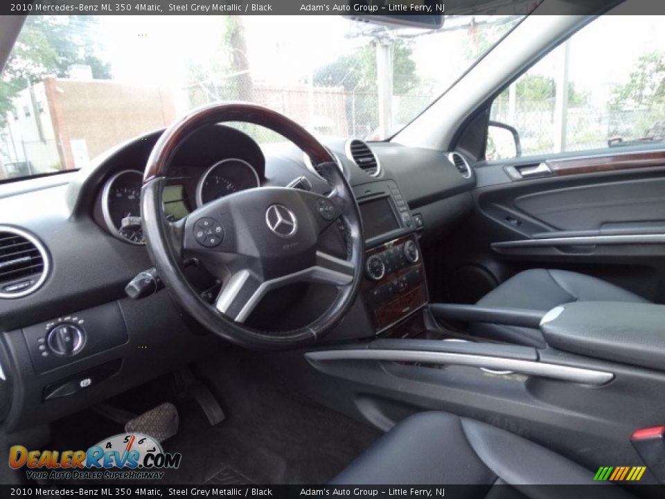2010 Mercedes-Benz ML 350 4Matic Steel Grey Metallic / Black Photo #21