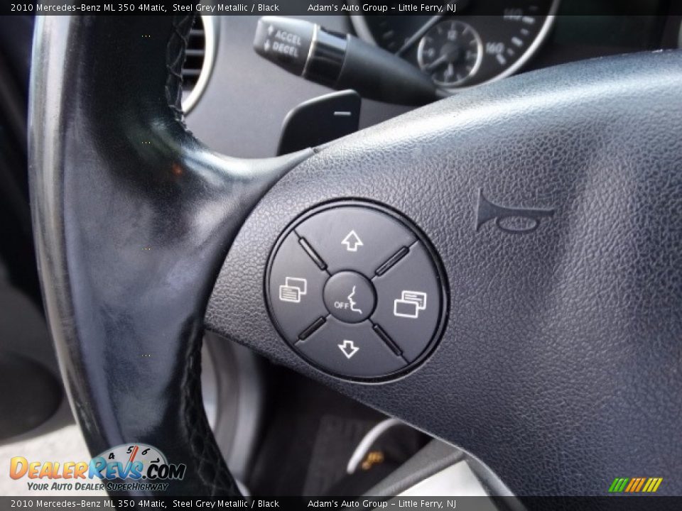 2010 Mercedes-Benz ML 350 4Matic Steel Grey Metallic / Black Photo #23