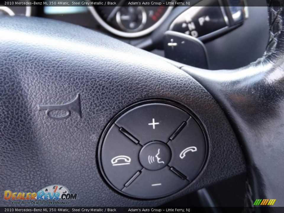 2010 Mercedes-Benz ML 350 4Matic Steel Grey Metallic / Black Photo #24
