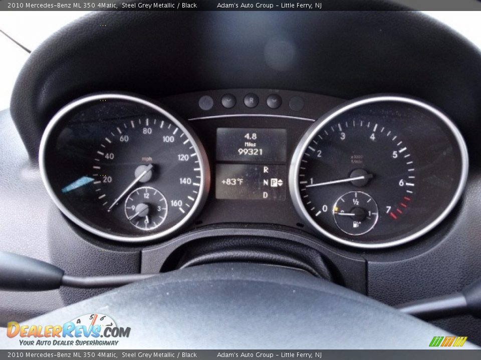 2010 Mercedes-Benz ML 350 4Matic Steel Grey Metallic / Black Photo #25