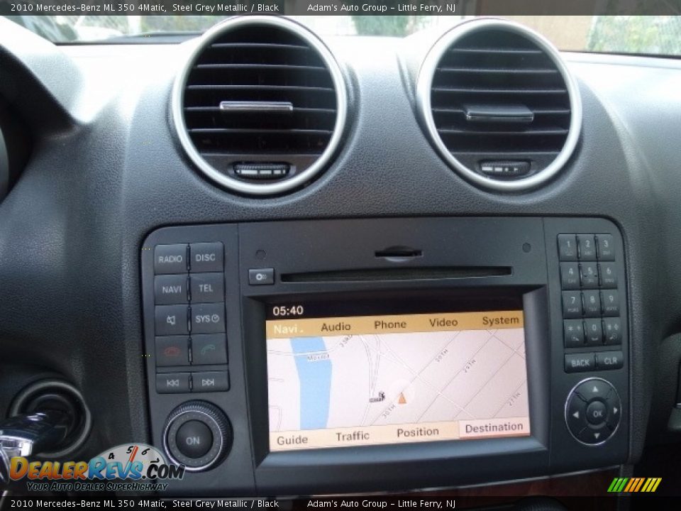 2010 Mercedes-Benz ML 350 4Matic Steel Grey Metallic / Black Photo #28