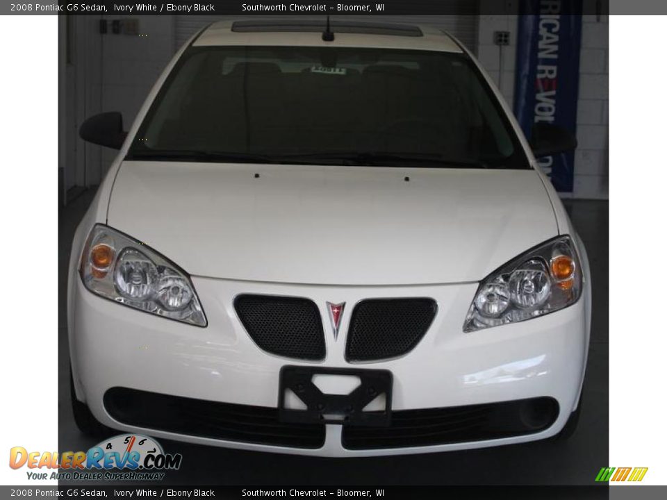 2008 Pontiac G6 Sedan Ivory White / Ebony Black Photo #2
