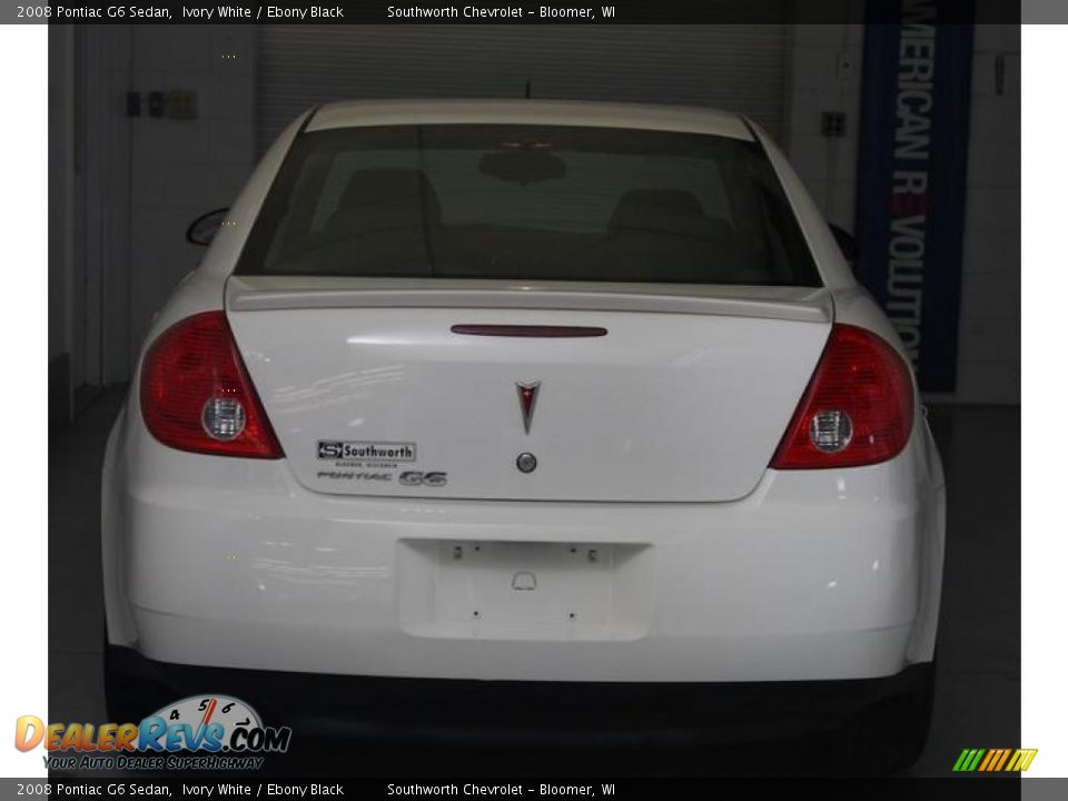 2008 Pontiac G6 Sedan Ivory White / Ebony Black Photo #3