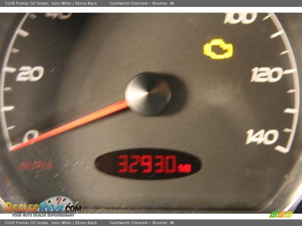 2008 Pontiac G6 Sedan Ivory White / Ebony Black Photo #7