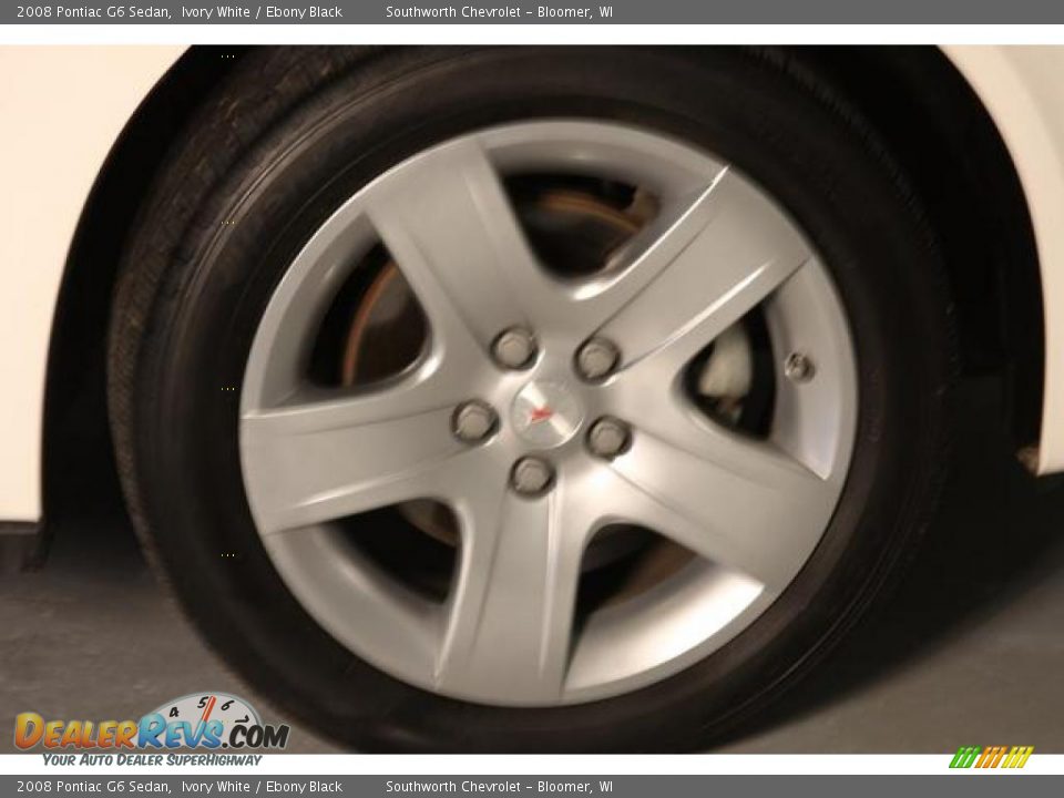 2008 Pontiac G6 Sedan Ivory White / Ebony Black Photo #9