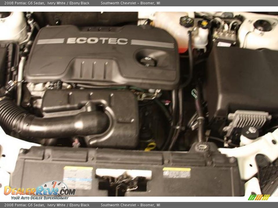 2008 Pontiac G6 Sedan Ivory White / Ebony Black Photo #10
