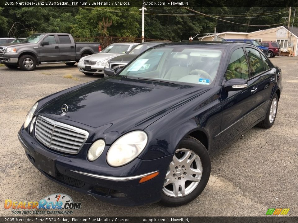 2005 Mercedes-Benz E 320 Sedan Platinum Blue Metallic / Charcoal Photo #1