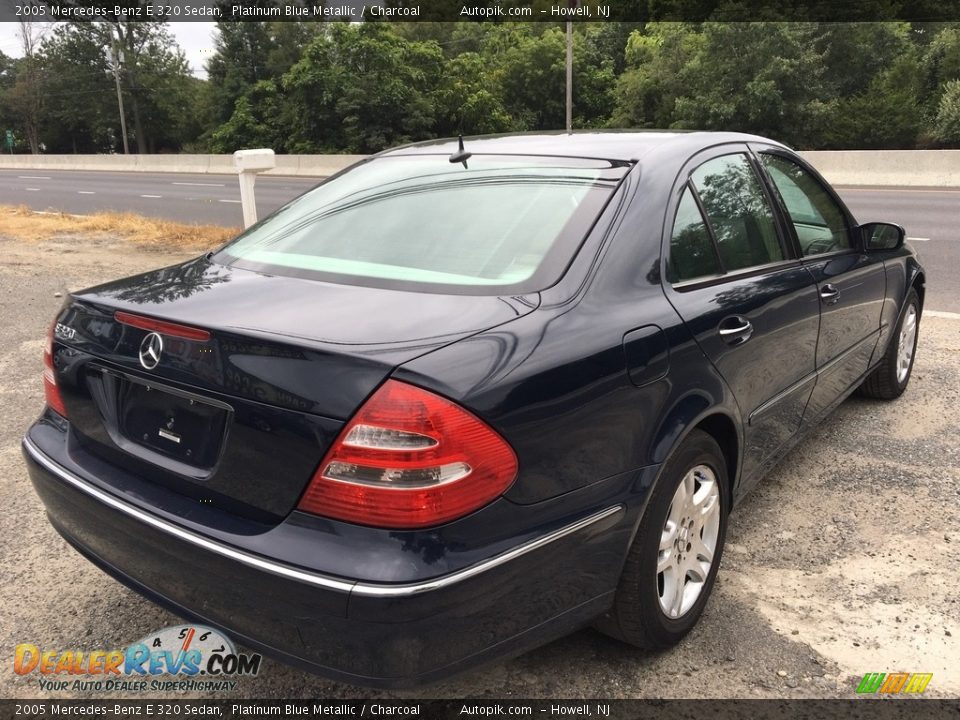 2005 Mercedes-Benz E 320 Sedan Platinum Blue Metallic / Charcoal Photo #6