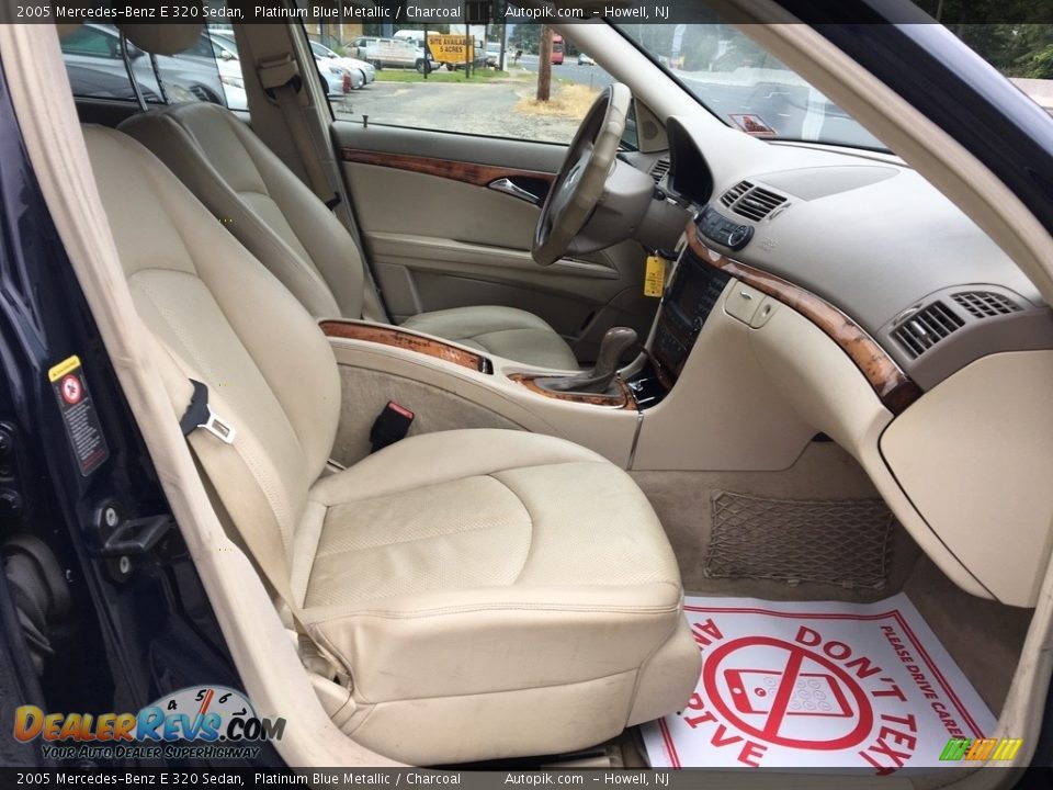 2005 Mercedes-Benz E 320 Sedan Platinum Blue Metallic / Charcoal Photo #8