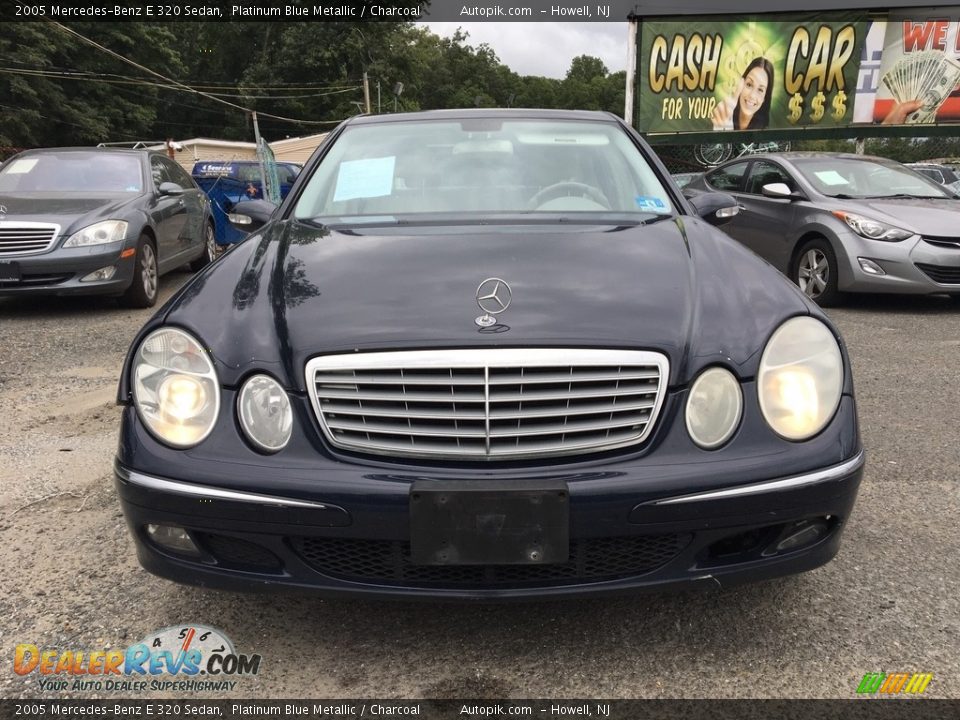 2005 Mercedes-Benz E 320 Sedan Platinum Blue Metallic / Charcoal Photo #11