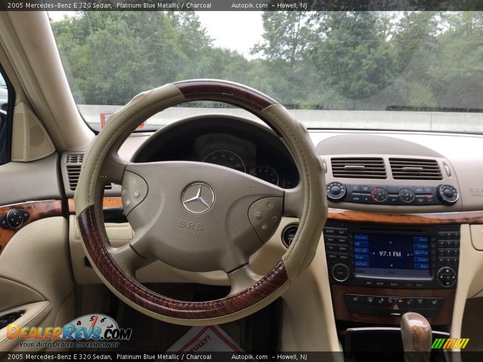 2005 Mercedes-Benz E 320 Sedan Platinum Blue Metallic / Charcoal Photo #12