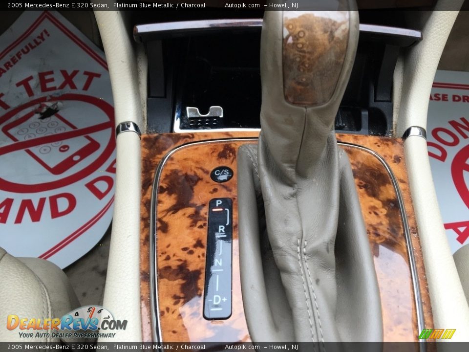 2005 Mercedes-Benz E 320 Sedan Platinum Blue Metallic / Charcoal Photo #14
