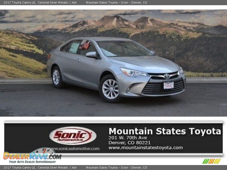 2017 Toyota Camry LE Celestial Silver Metallic / Ash Photo #1