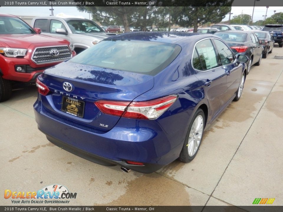 2018 Toyota Camry XLE Blue Crush Metallic / Black Photo #2