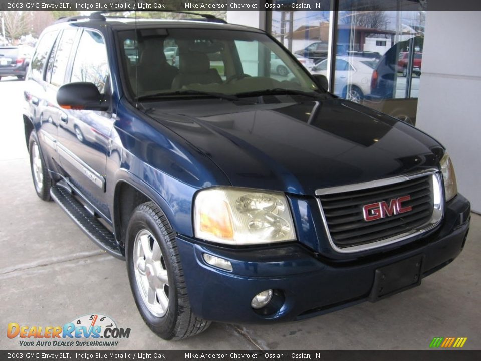 2003 GMC Envoy SLT Indigo Blue Metallic / Light Oak Photo #1