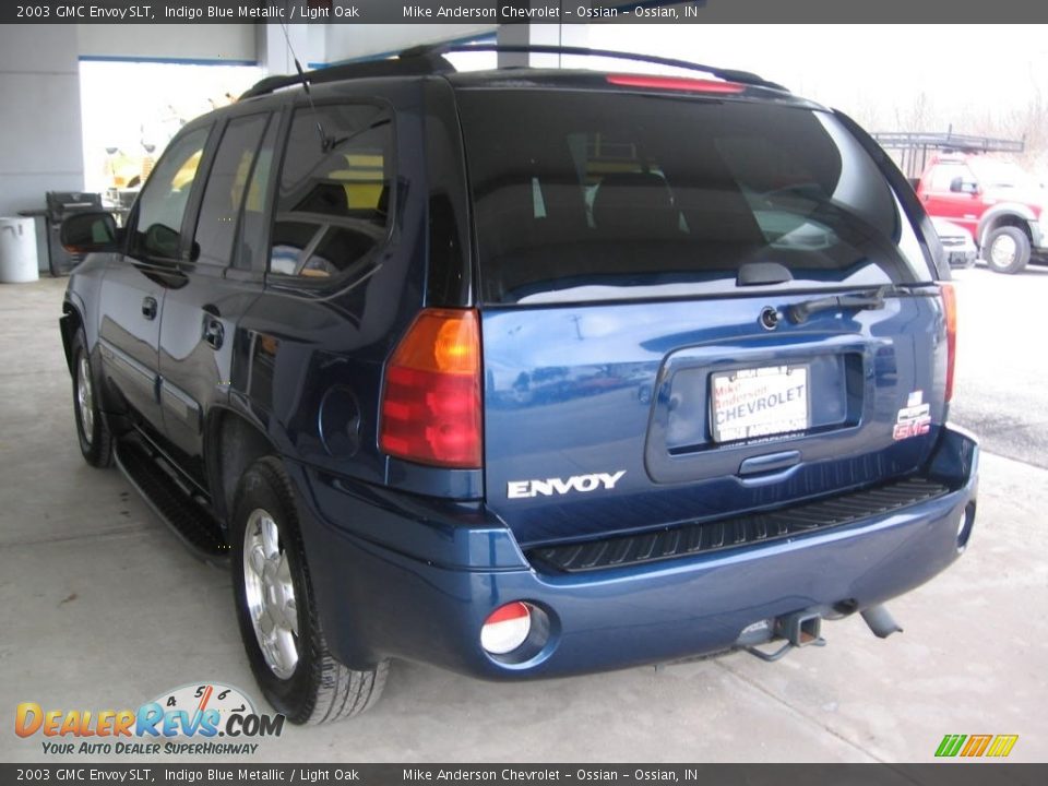 2003 GMC Envoy SLT Indigo Blue Metallic / Light Oak Photo #3