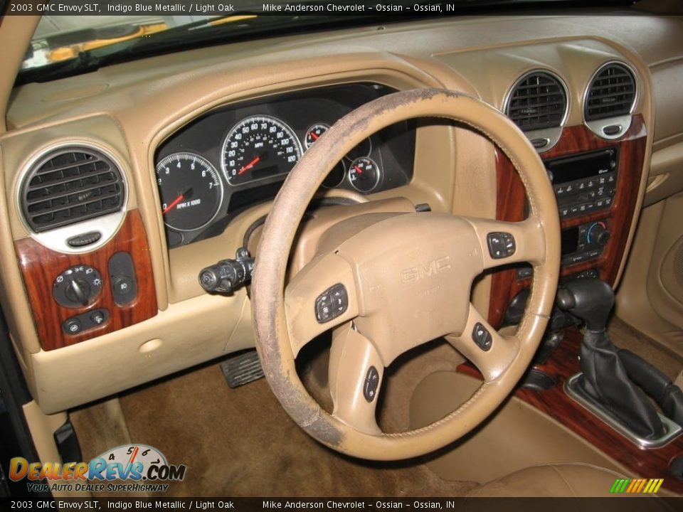 2003 GMC Envoy SLT Indigo Blue Metallic / Light Oak Photo #6