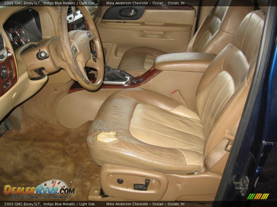 2003 GMC Envoy SLT Indigo Blue Metallic / Light Oak Photo #8