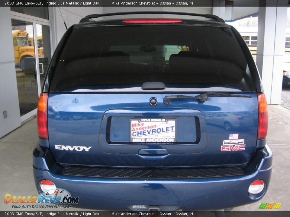 2003 GMC Envoy SLT Indigo Blue Metallic / Light Oak Photo #17